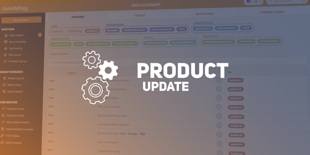 Product Update October 2020: Data Glossary – Bringing Clarity to Features, Genres, and Motivations